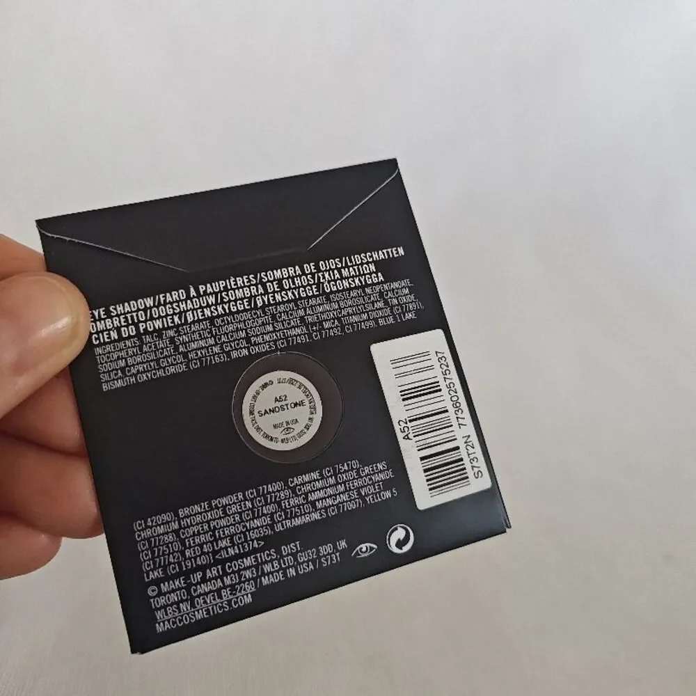 MAC Eyeshadow Sandstone A52 Pro Palette Refill Single Warm Neutral Taupe Brown‎
